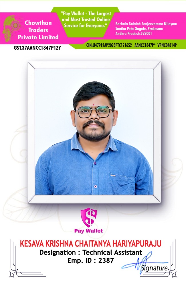 HARIYAPURAJU KESAVA KRISHNA CHAITANYA